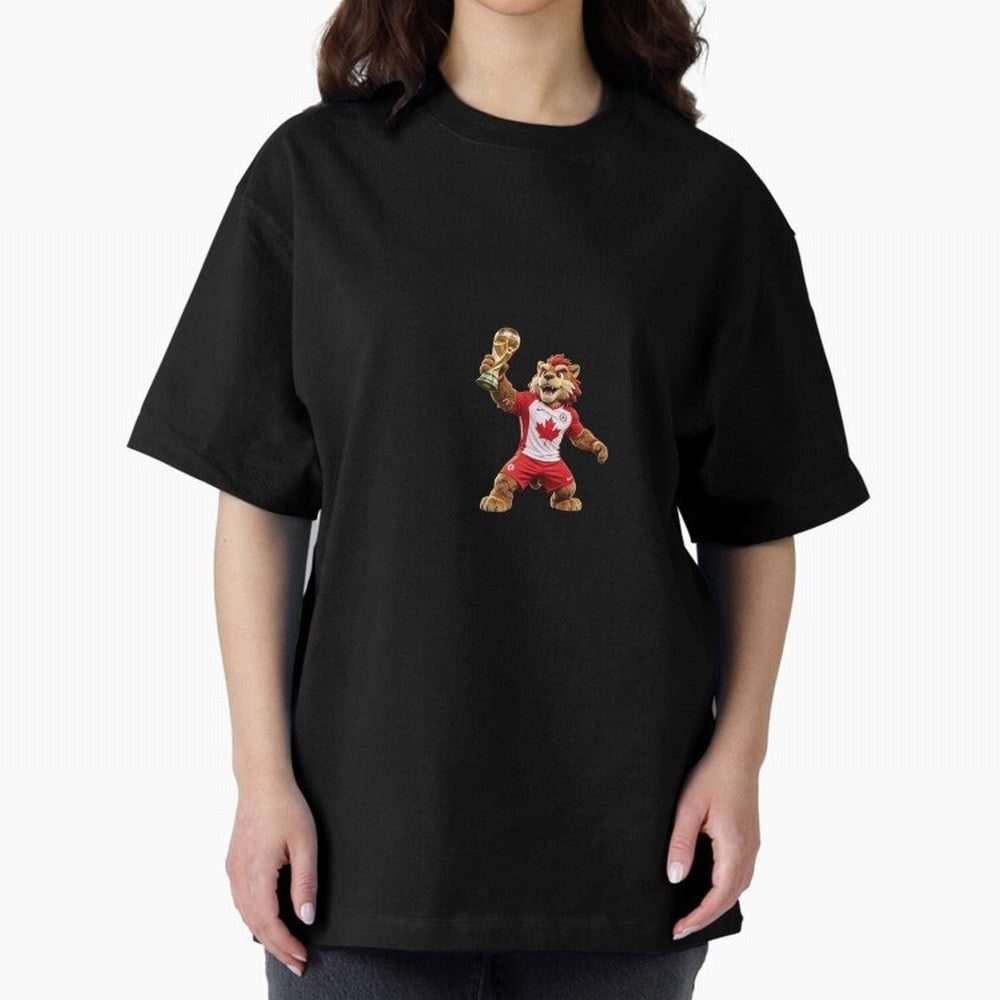Canada Soccer Mascot Champion - Canadian Football Victory Trophy 2026 Classic T-Shirt Upgrade Global Football Passion for FIFA World Cup 2026, Inspired by Haaland and Mbappe, Spain and Netherlands, Match Day Excitement, Supporter Culture, Golden