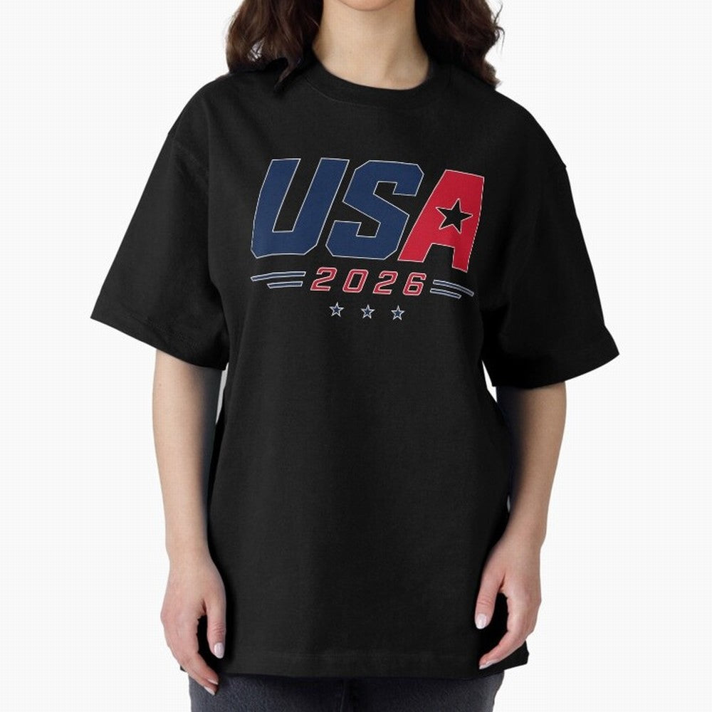 USA 2026 Soccer Fan Shirt | American Football Supporter Minimal Design Classic T-Shirt Bring Match Day Fire to the FIFA World Cup 2026 USA Canada Mexico Journey through Cristiano Ronaldo Highlights, Portugal, Spain and Germany Pride, Match Day