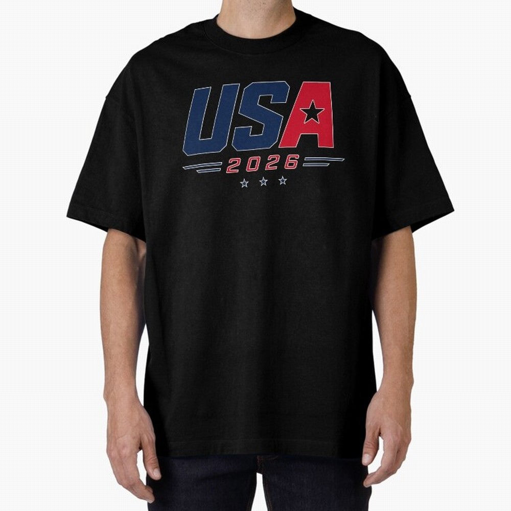 USA 2026 Soccer Fan Shirt | American Football Supporter Minimal Design Classic T-Shirt Bring Match Day Fire to the FIFA World Cup 2026 USA Canada Mexico Journey through Cristiano Ronaldo Highlights, Portugal, Spain and Germany Pride, Match Day