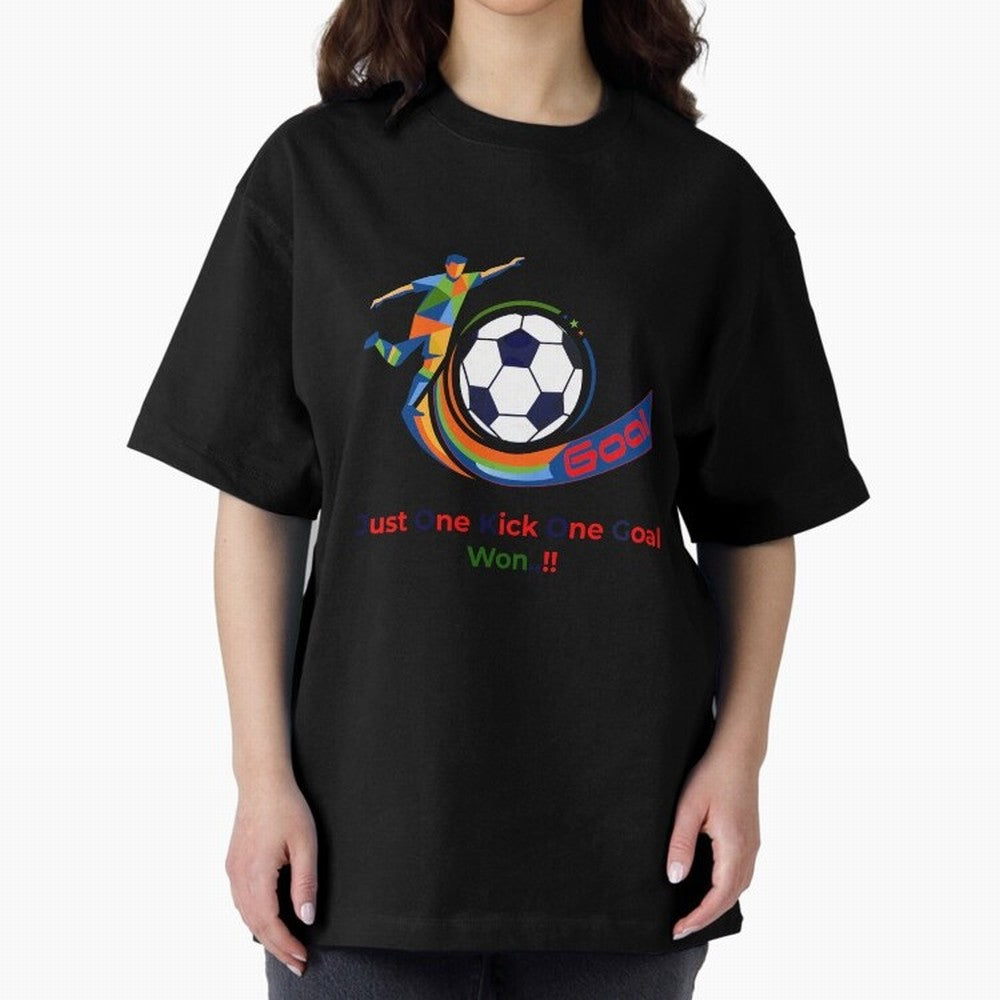 Football Striker Goal Celebration - Just One Kick Classic T-Shirt Show Your Stadium Side during Match Day Hype around FIFA World Cup 2026, Messi, CR7 and Mbappe, Argentina and Brazil, Goal Celebration Energy, Supporter Heritage, Football Icons and