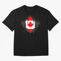 Canada Flag - National Team Fans Classic T-Shirt Make Memories around Global Football Passion for FIFA World Cup 2026, Capturing Neymar, England and Germany, Global Supporter Spirit, Legendary Goals, National Colors and Tournament Celebration;
