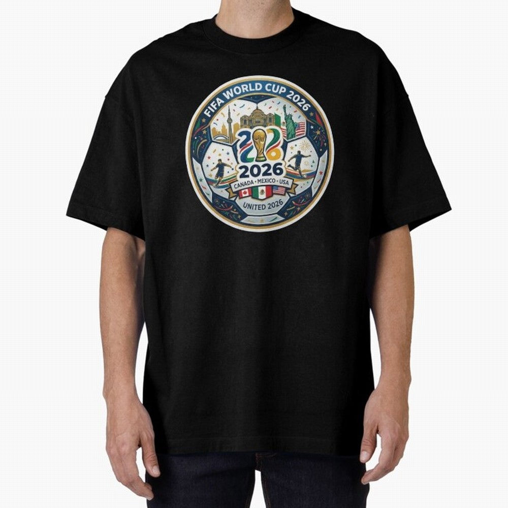 FIFA World Cup 2026 North America Commemorative Emblem Classic T-Shirt Join Match Day Hype around FIFA World Cup 2026 Group Stage, Haaland, Argentina, France and Brazil, Soccer Culture, Superstar Moments, National Team Dreams and Competitive Fire;