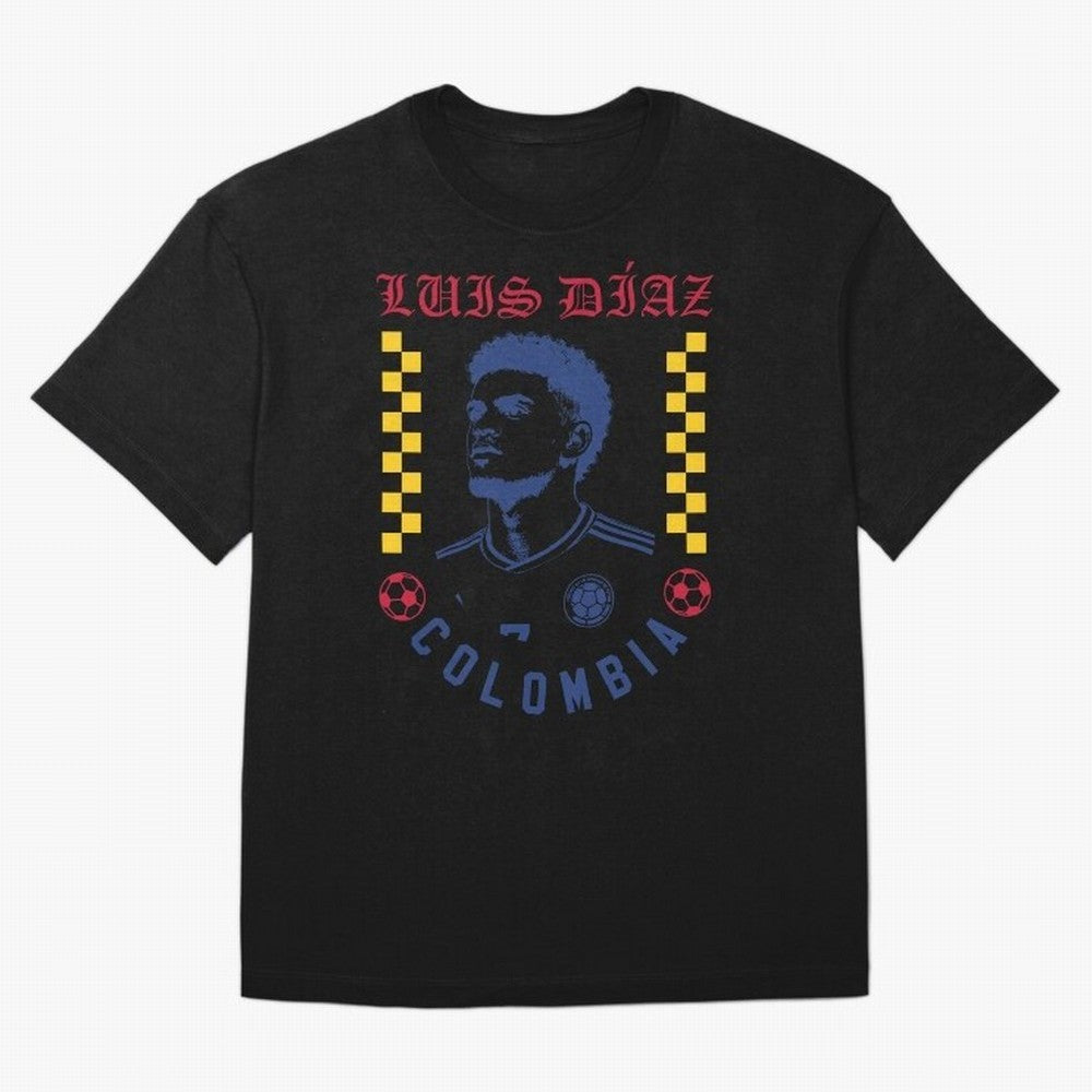 Luis D¨ªaz Colombia Soccer Star Retro Football Fan Design Classic T-Shirt Make Every Kick Count in Match Day Hype around FIFA World Cup 2026, Mbappe, England and Germany, Retro Football Energy, Iconic Rivalries, Trophy Chase Drama and Stadium