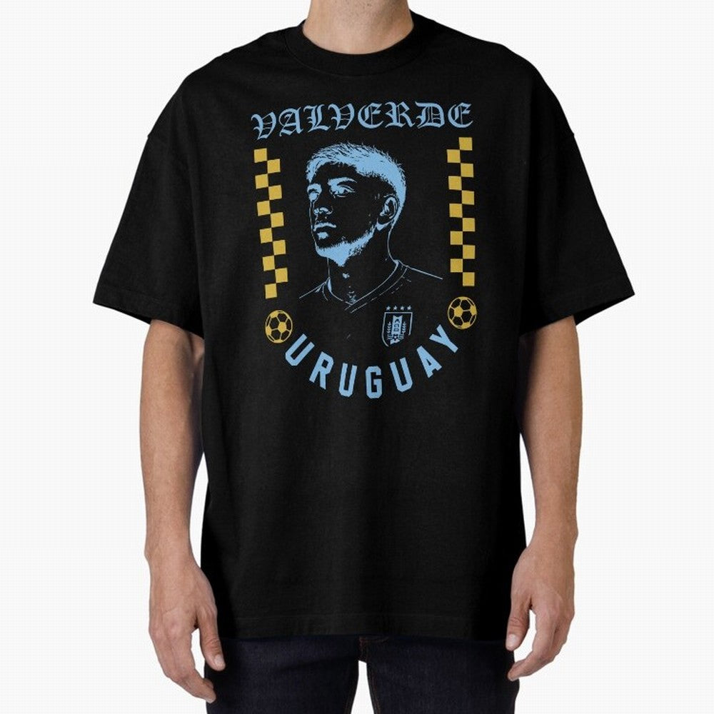 Valverde Uruguay Soccer Star Retro Football Fan Design Classic T-Shirt Keep the Match Day Mood of FIFA World Cup 2026 Group Stage Made for CR7 and Messi, Germany Energy, Champion Mindset, Group Stage Buzz, Knockout Tension and Passionate Fan