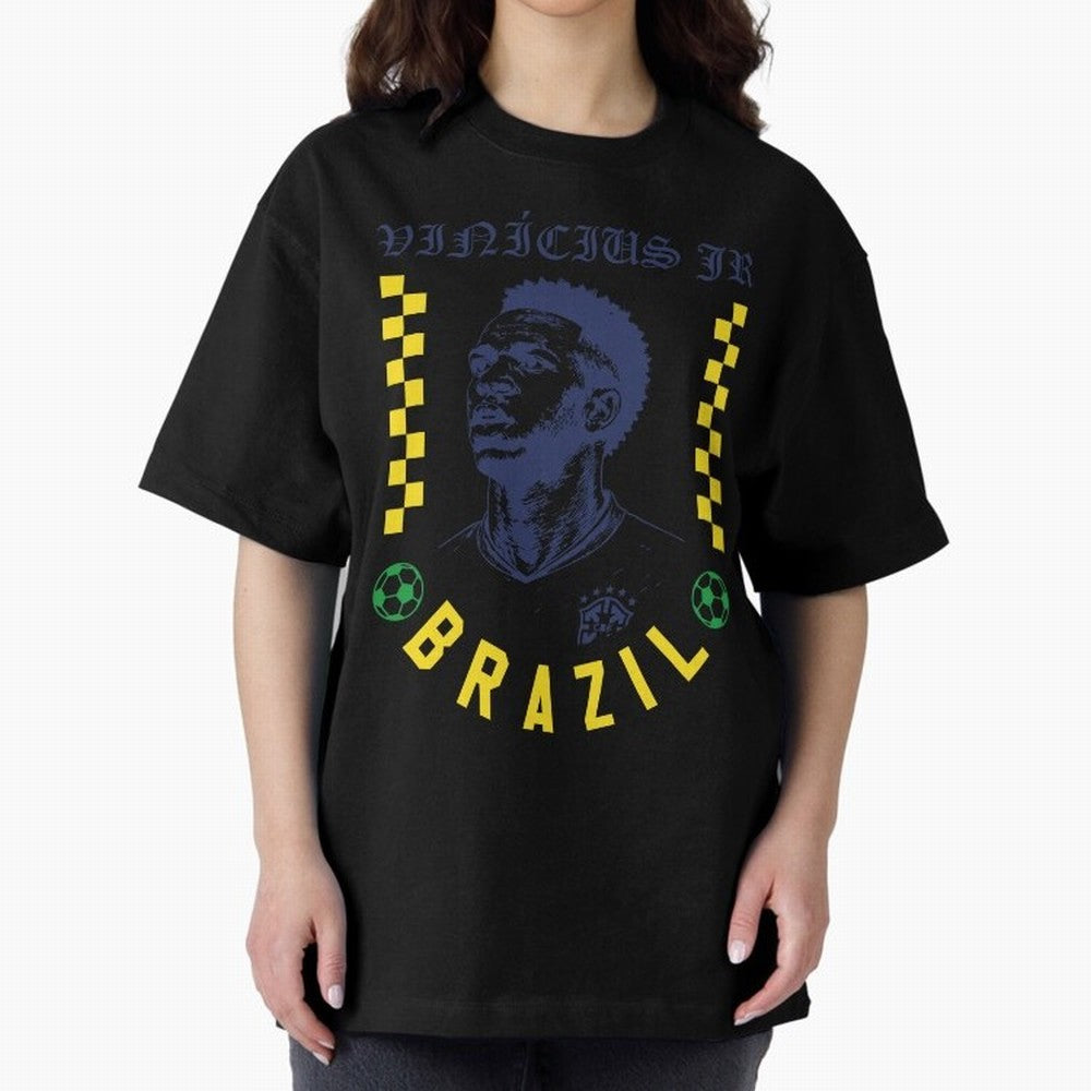 Vin¨ªcius Jr Brazil Soccer Legend Retro Football Fan Design Classic T-Shirt Bring Home Global Football Passion for FIFA World Cup 2026 Group Stage, with Mbappe and Neymar, England, France and Netherlands, Stadium Chants, National Pride, Trophy