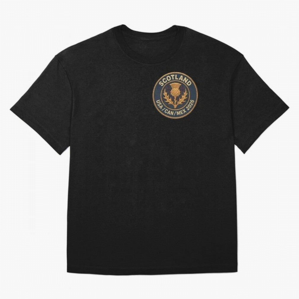 Scotland World Cup 2026 Thistle Classic T-Shirt Bring a Vintage Feel to the FIFA World Cup 2026 Group Stage Journey through Haaland Highlights, Brazil Pride, Vintage Soccer Flavor, Modern Football Stars, National Flags and Final Night Emotion;