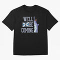 Scotland Football, Tartan Army ¡°We¡¯ll Be Coming¡±, Funny Statue of Liberty Classic T-Shirt Remember Iconic Moments from FIFA World Cup 2026 Spirit, Made for Spain, Mbappe, Retro Football Energy, Iconic Rivalries, Trophy Chase Drama and Stadium