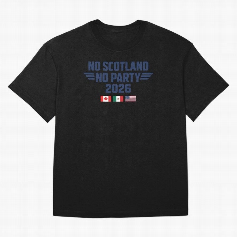 No Scotland No Party 2026 Classic T-Shirt Experience the Global Stage of Global Football Passion for FIFA World Cup 2026 USA Canada Mexico, Capturing Neymar, Haaland and Cristiano Ronaldo, Portugal, Match Day Excitement, Supporter Culture, Golden