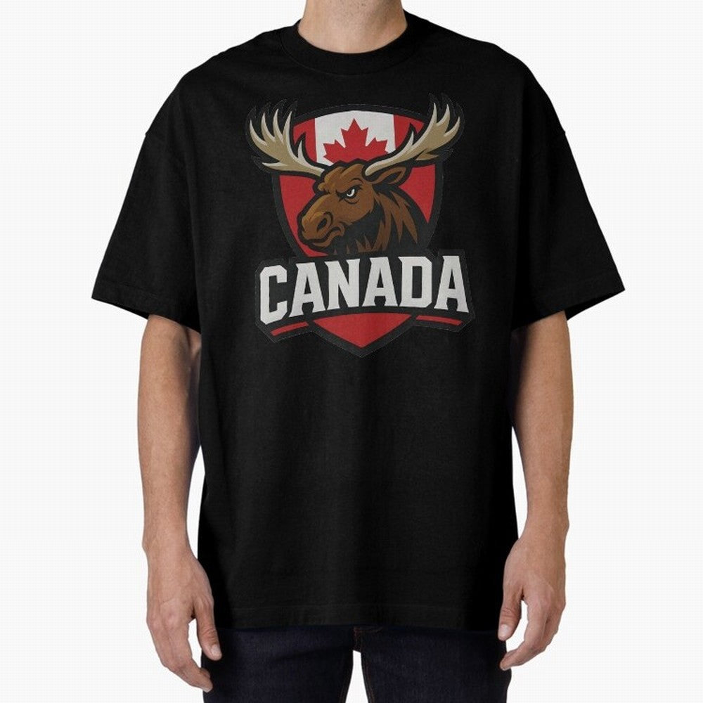 Canada Moose Sports Logo T-Shirt ¨C Canadian Flag Maple Leaf Emblem | 2026 World Cup Supporter Classic T-Shirt Turn Up for Global Football Passion for FIFA World Cup 2026 USA Canada Mexico, Connected to Messi, England, France and Netherlands,