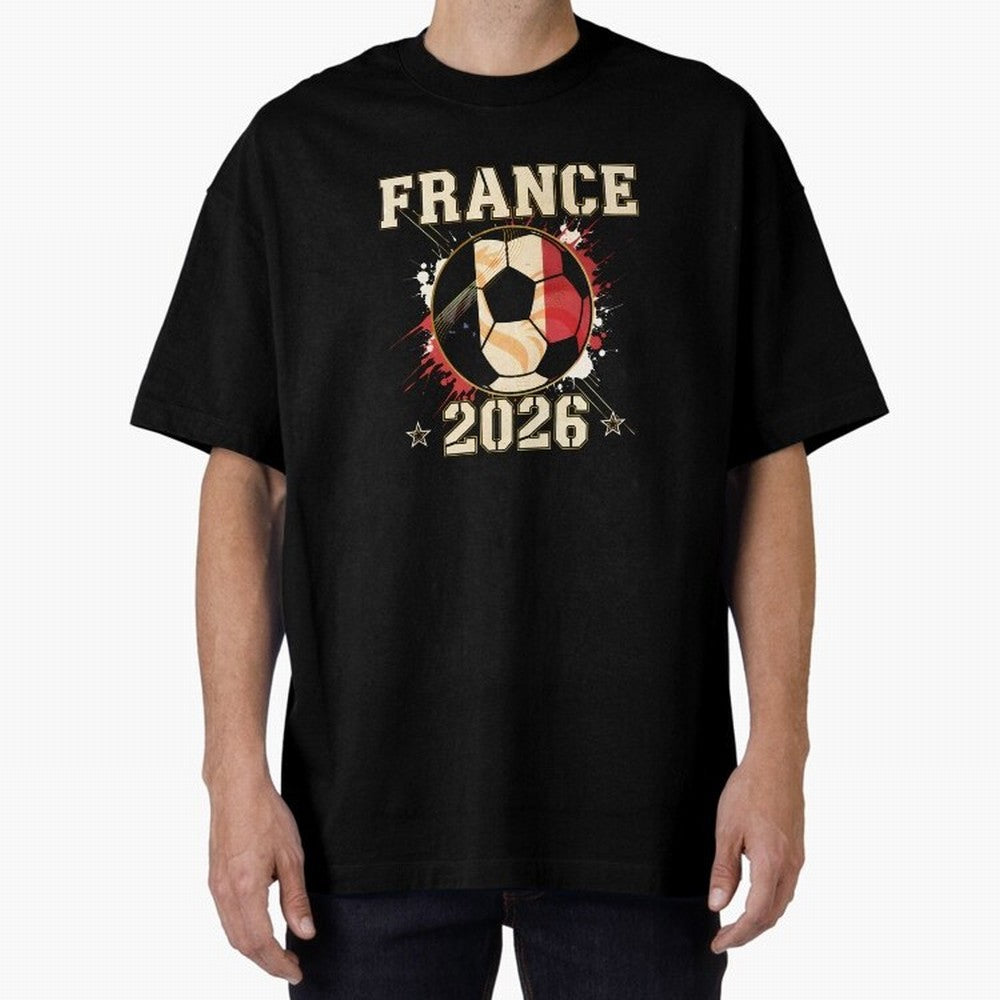 Front Print France Soccer World Cup 2026 - French Fan Gift T-Shirt_84561762 Classic T-Shirt Relive the FIFA World Cup 2026 Group Stage Journey through Cristiano Ronaldo, Haaland and CR7 Highlights, France and Portugal Pride, Football Festival