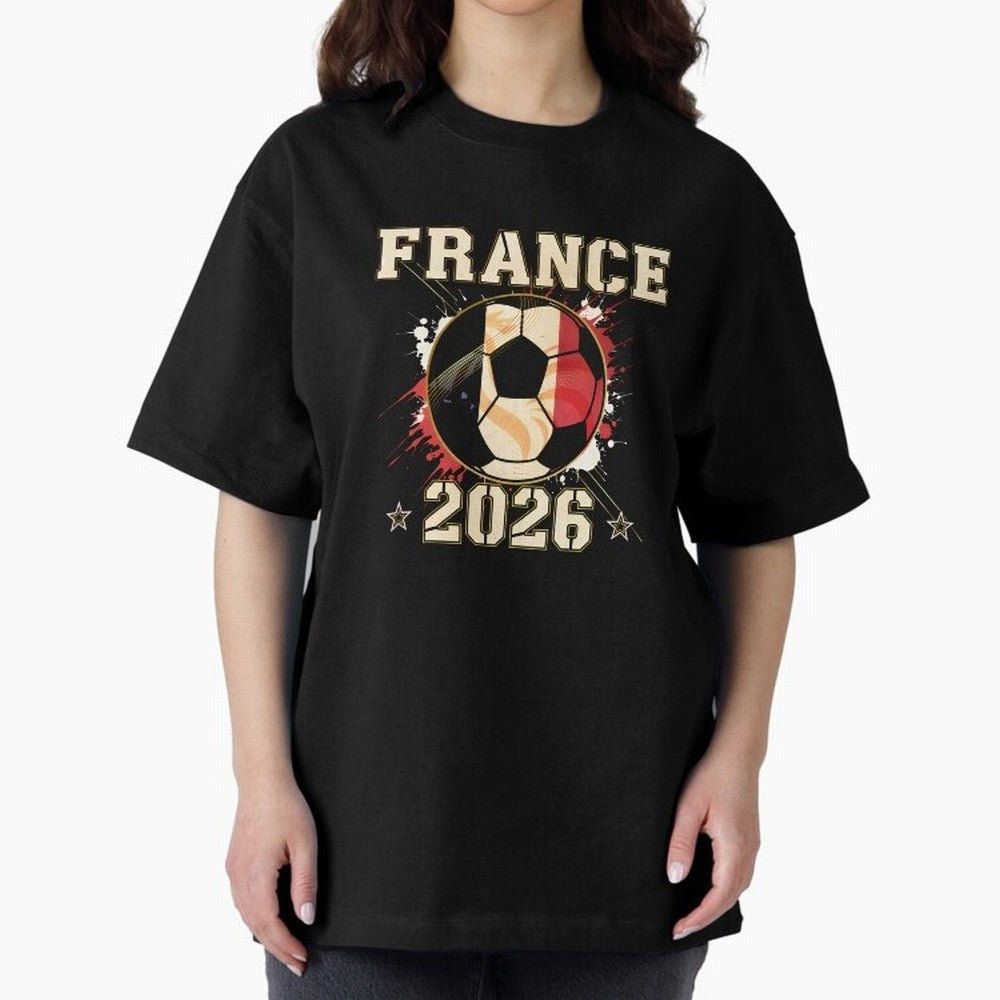 Front Print France Soccer World Cup 2026 - French Fan Gift T-Shirt_84561762 Classic T-Shirt Relive the FIFA World Cup 2026 Group Stage Journey through Cristiano Ronaldo, Haaland and CR7 Highlights, France and Portugal Pride, Football Festival