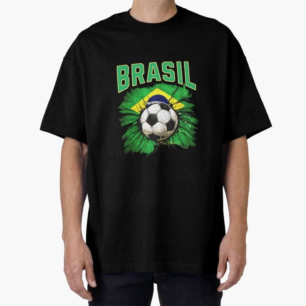 2026 Brasil Cup Flag Soccer Pride Futbol Family Classic T-Shirt Relive the Noise and Pride of Global Football Passion for FIFA World Cup 2026 USA Canada Mexico, Inspired by Neymar, Haaland and Cristiano Ronaldo, Argentina and Brazil, Stadium