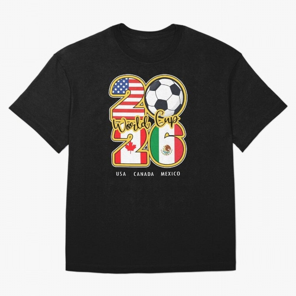 Usa Canada Mexico Soccer 2026 Oversized T-Shirt Experience the Global Stage of Match Day Hype around FIFA World Cup 2026 USA Canada Mexico, Cristiano Ronaldo, Haaland and CR7, Spain, Global Supporter Spirit, Legendary Goals, National Colors and
