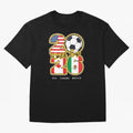 Usa Canada Mexico Soccer 2026 Oversized T-Shirt Experience the Global Stage of Match Day Hype around FIFA World Cup 2026 USA Canada Mexico, Cristiano Ronaldo, Haaland and CR7, Spain, Global Supporter Spirit, Legendary Goals, National Colors and