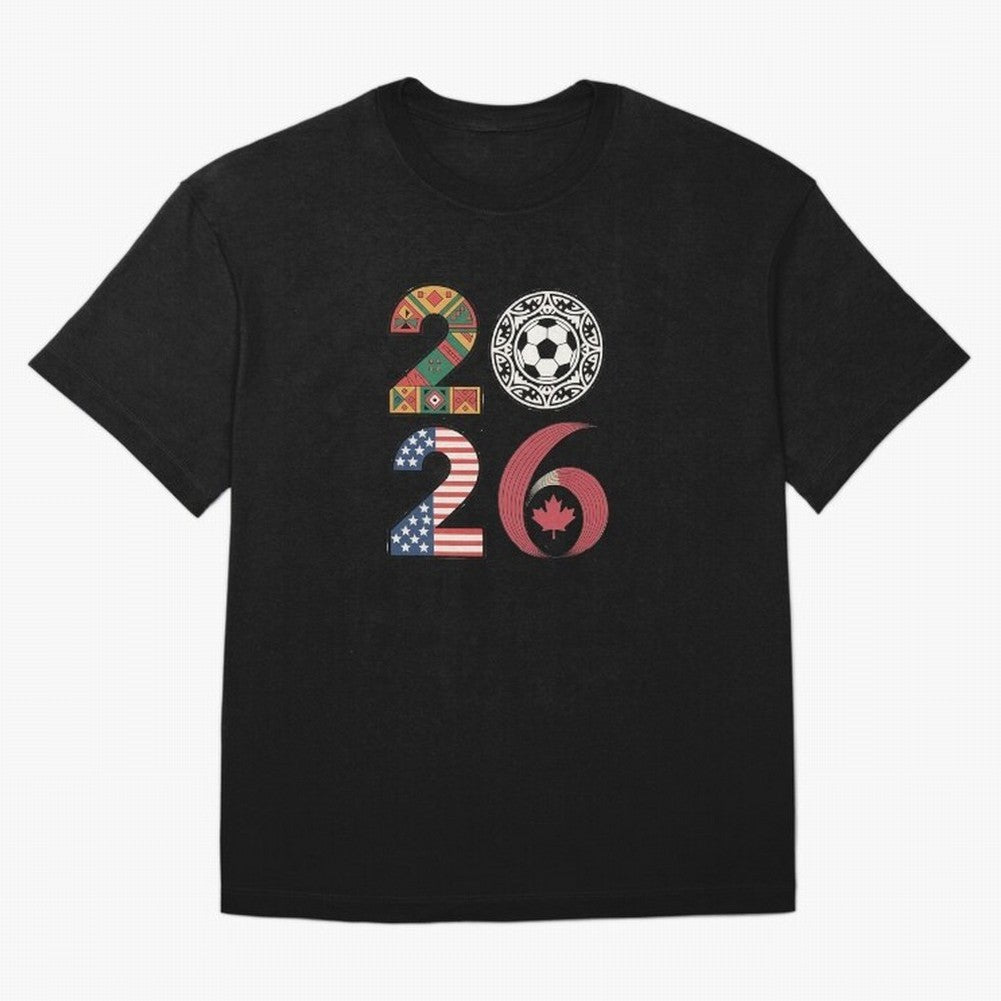 2026 Football Countries Design ¨C USA, Canada & Mexico Inspired Art Oversized T-Shirt Feel the Heartbeat of FIFA World Cup 2026 Group Stage Celebrating Mbappe, Spain and Netherlands Energy, Worldwide Fan Energy, Dramatic Goals, Stadium Lights and