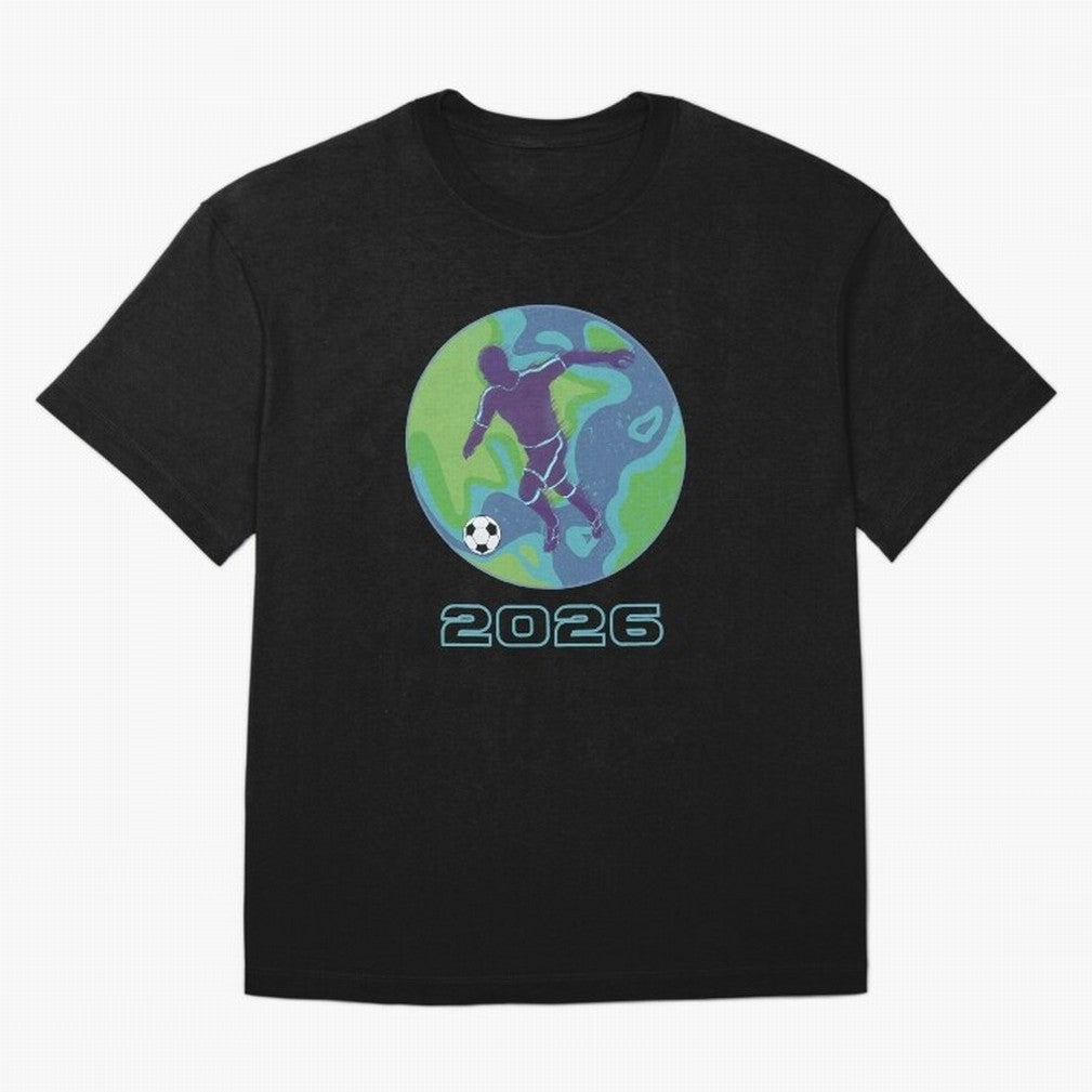 Soccer world 2026 Oversized T-Shirt Represent Football Lovers during FIFA World Cup 2026 Group Stage Made for Mbappe and Neymar, Germany Energy, Classic Soccer Heritage, Championship Pressure, Fan Loyalty and International Pride; Great for