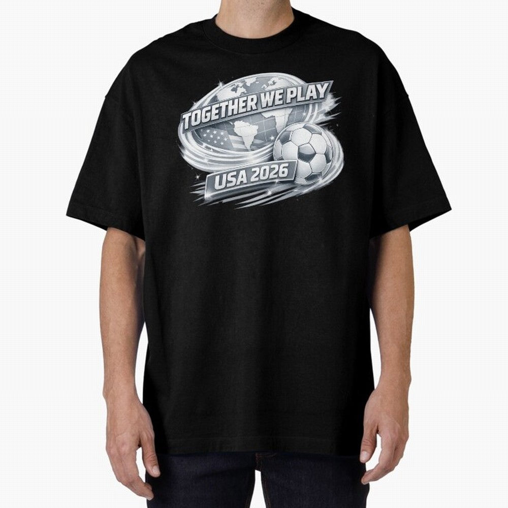 World Cup 2026 Oversized T-Shirt Remember the FIFA World Cup 2026 Journey through CR7 Highlights, Argentina Pride, Football Passion, Legendary Performances, Festival Vibes and Supporter Community; Made for Collectors Who Enjoy Iconic Players,
