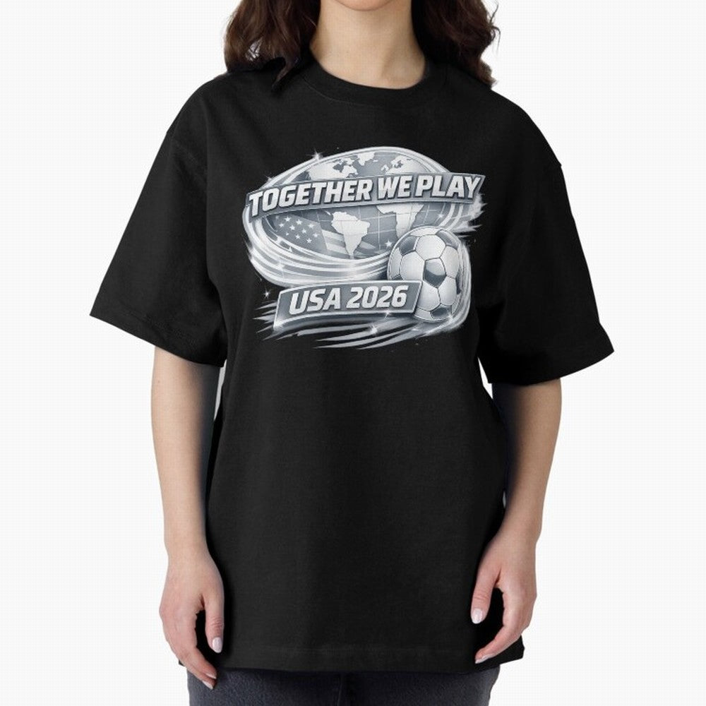 World Cup 2026 Oversized T-Shirt Remember the FIFA World Cup 2026 Journey through CR7 Highlights, Argentina Pride, Football Passion, Legendary Performances, Festival Vibes and Supporter Community; Made for Collectors Who Enjoy Iconic Players,