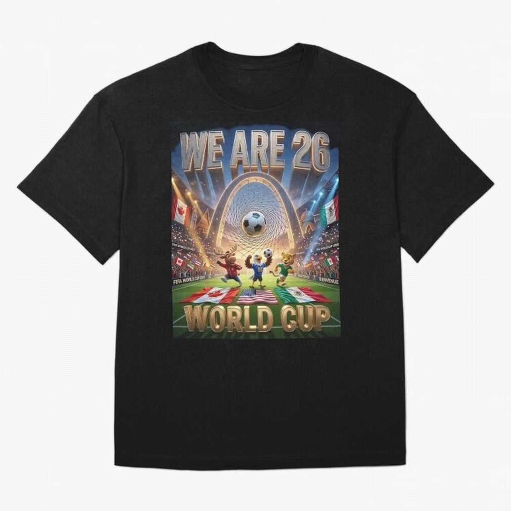 World cup 2026 Oversized T-Shirt Enjoy Match Day Hype around FIFA World Cup 2026, Mbappe, France and Portugal, Football Festival Excitement, Trophy Ambitions, Country Rivalries and Star Player Buzz; Ideal for Football Dads, Football Moms, Friends,