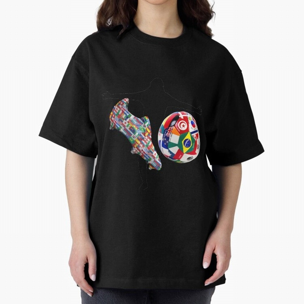 world cup Oversized T-Shirt Make Every Match About FIFA World Cup 2026 Group Stage Spirit, Capturing Netherlands, Messi, Neymar and Mbappe, Tournament Hype, Historic Matchups, Family Viewing Parties and Global Sports Pride; Perfect for Supporters