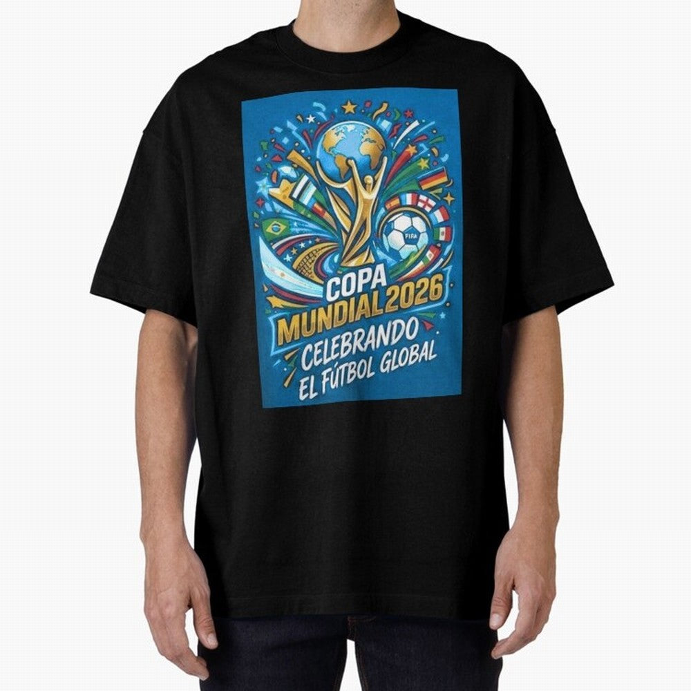 World Cup Oversized T-Shirt Showcase FIFA World Cup 2026 Capturing Cristiano Ronaldo, Haaland and CR7, Portugal Energy, Champion Mindset, Group Stage Buzz, Knockout Tension and Passionate Fan Culture; Great for Watch Parties, Sports Bars, Family