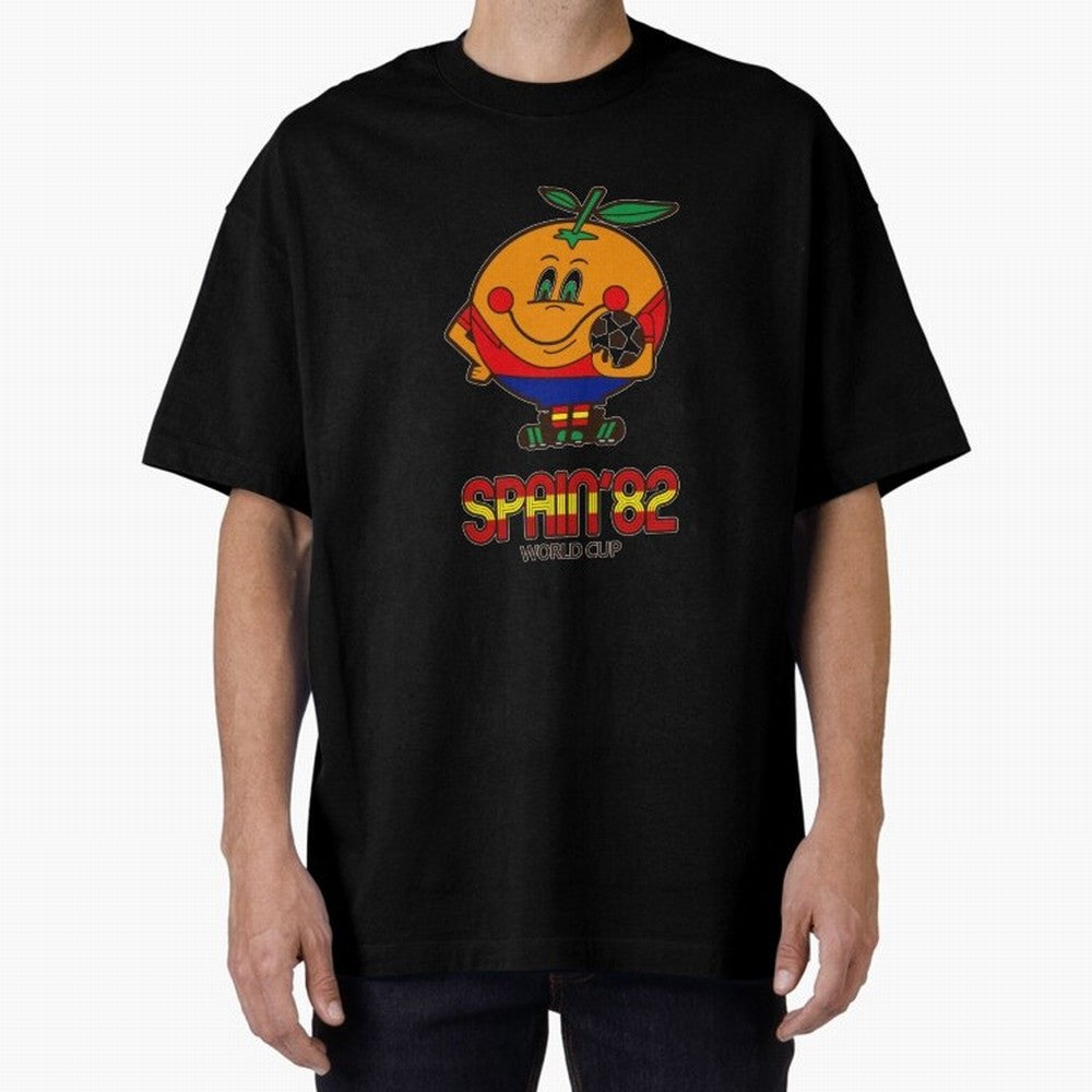 Spain 1982 World Cup- Soccer Oversized T-Shirt Join FIFA World Cup 2026 USA Canada Mexico Spirit, with Portugal, Spain and Germany, Neymar, Vintage Soccer Flavor, Modern Football Stars, National Flags and Final Night Emotion; Created for Match Day