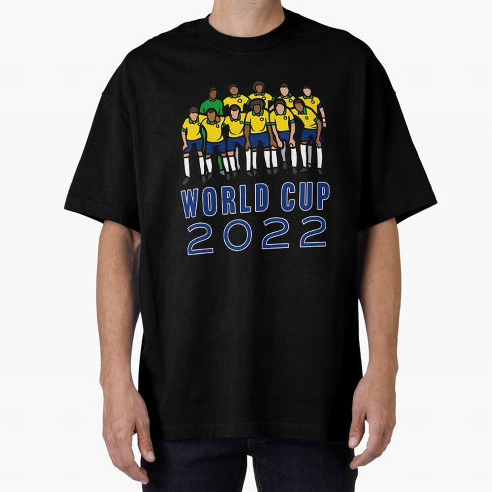 World Cup 2022 Oversized T-Shirt Follow Every Goal of the FIFA World Cup 2026 USA Canada Mexico Journey through Messi, Neymar and Mbappe Highlights, Brazil, Portugal and Argentina Pride, Match Day Excitement, Supporter Culture, Golden Goals and