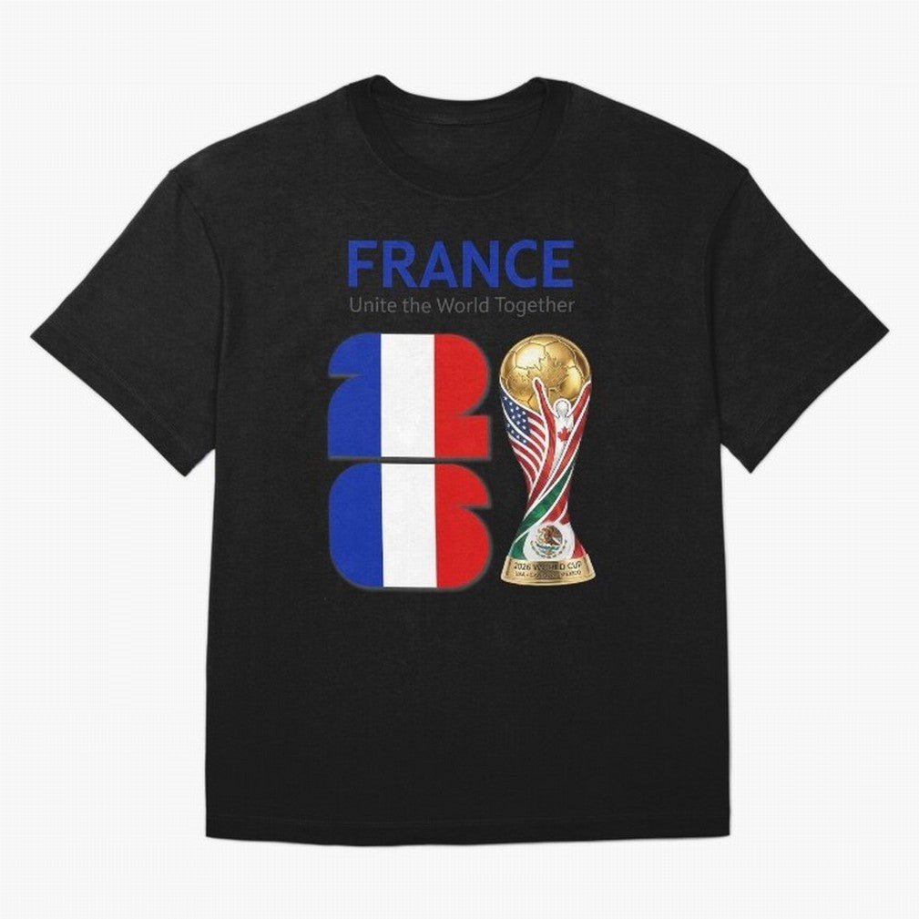 World Cup 2026, IMG 030, FRANCE 001 Oversized T-Shirt Follow Every Goal of FIFA World Cup 2026 Group Stage for Fans of Neymar and Brazil, Portugal and Argentina, Bringing Championship Spirit, Famous Goals, Roaring Crowds and International Football