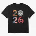 2026 Football Countries Design Usa Canada Mexico Inspired Oversized T-Shirt Celebrate Unforgettable Nights in FIFA World Cup 2026 for Fans of Haaland and Mbappe and Spain, Bringing Soccer Culture, Superstar Moments, National Team Dreams and
