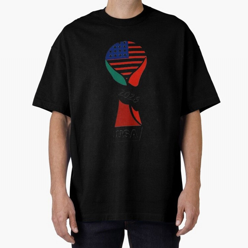 T-shirt usa FIFA world 2026 Oversized T-Shirt Celebrate Football Dreams Across FIFA World Cup 2026 Group Stage Featuring Haaland and Mbappe, Argentina, France and Brazil Energy, Soccer Culture, Superstar Moments, National Team Dreams and