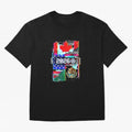 Glitched United 2026 - North America Tournament Emblem Oversized T-Shirt Live for the Drama of FIFA World Cup 2026 USA Canada Mexico for Fans of Mbappe and Neymar and England and Germany, Bringing Soccer Culture, Superstar Moments, National Team
