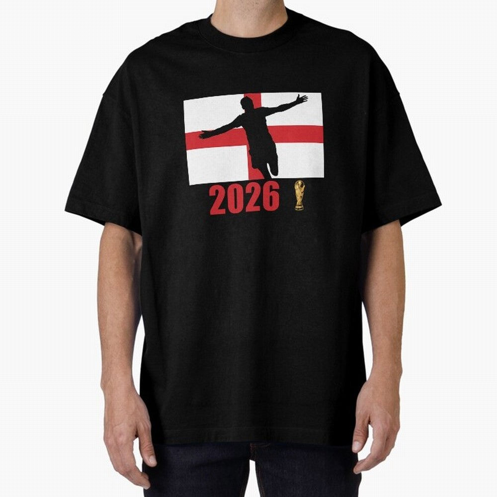 England World Cup 2026 T-Shirt_84815873 Oversized T-Shirt Show Passion for the Stars of FIFA World Cup 2026 Inspired by Messi, Brazil, Portugal and Argentina Energy, Soccer Culture, Superstar Moments, National Team Dreams and Competitive Fire;