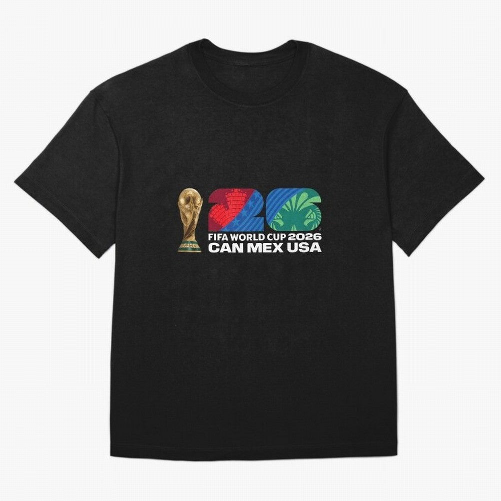 World Cup26 Host Country Trophy Oversized T-Shirt Create FIFA World Cup 2026 Centered on Messi, CR7 and Mbappe, Portugal Energy, Football Festival Excitement, Trophy Ambitions, Country Rivalries and Star Player Buzz; Created for Match Day Parties,