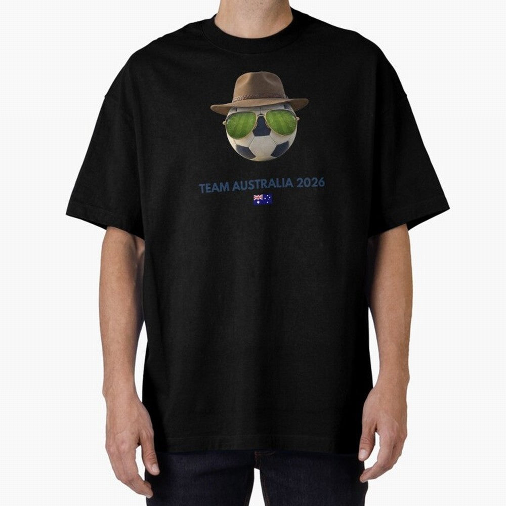 Soccer Fan Gear: Team Australia 2026 Oversized T-Shirt Fuel Your Fan Pride for Match Day Hype around FIFA World Cup 2026 USA Canada Mexico, Cristiano Ronaldo, England and Germany, Stadium Memories, Football Loyalty, International Chants and