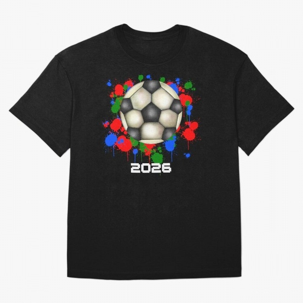 Football 2026 Oversized T-Shirt Carry the Colors and Pride of FIFA World Cup 2026 Group Stage for Fans of CR7 and Messi and Germany, Bringing Worldwide Fan Energy, Dramatic Goals, Stadium Lights and Championship Celebrations; Perfect for People Who