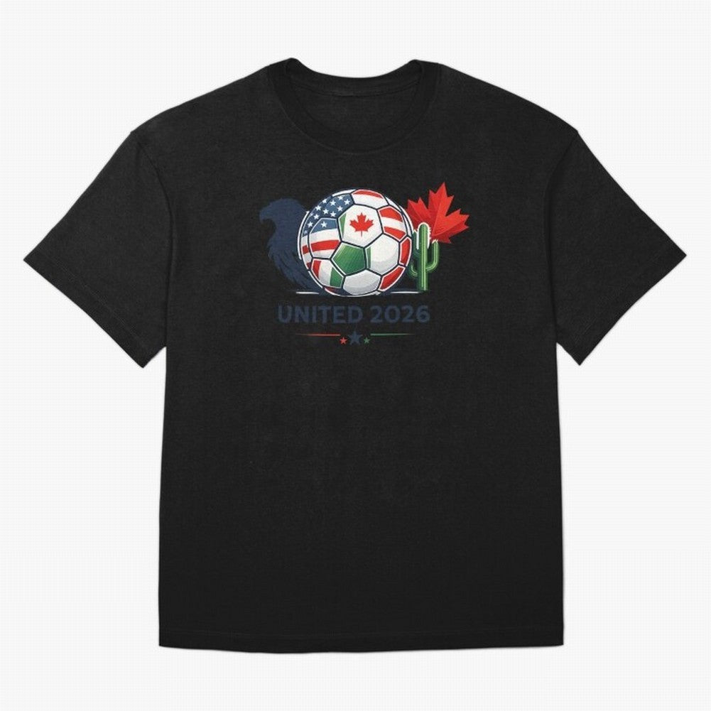 World Cup 2026 United Soccer Design Oversized T-Shirt Celebrate Fan Favorites in FIFA World Cup 2026 Group Stage Spirit, Featuring Germany, Messi and Cristiano Ronaldo, Football History, Final Match Energy, Crowd Noise and Once in a Lifetime