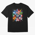 2026 Soccer World USA Flag Burst Fan Tee Oversized T-Shirt Honor the Football Icons of the FIFA World Cup 2026 USA Canada Mexico Journey through Neymar Highlights, Germany Pride, Sports Nostalgia, International Competition, Famous Players and