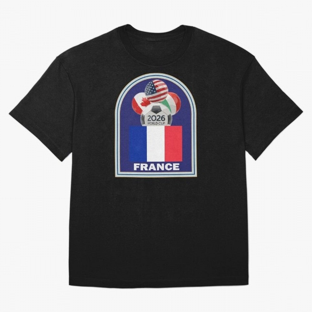 France 2026 Soccer T-shirt Oversized T-Shirt Support the Legends of Match Day Hype around FIFA World Cup 2026, Mbappe, England, Tournament Hype, Historic Matchups, Family Viewing Parties and Global Sports Pride; Built for Supporters Chasing Trophy