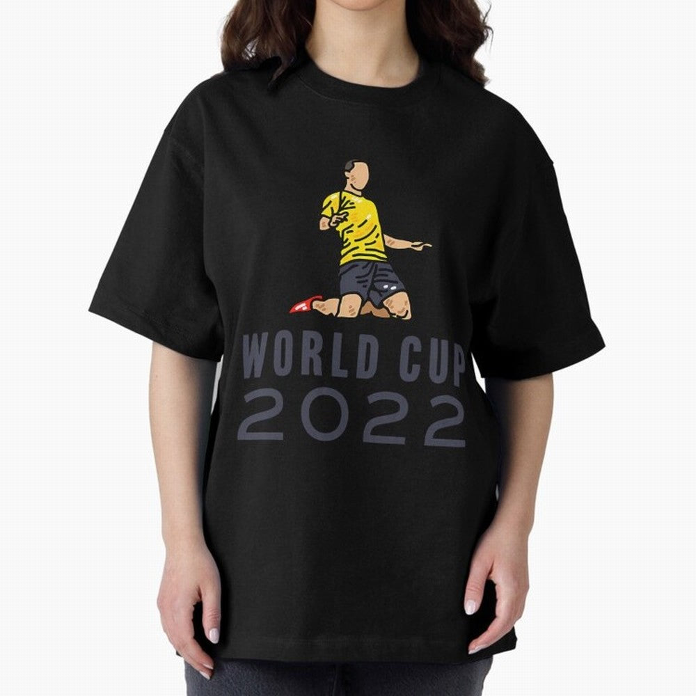 World Cup 2022 Oversized T-Shirt Treasure Global Football Passion for FIFA World Cup 2026 USA Canada Mexico, with CR7, Portugal, Spain and Germany, Supporter Pride, Iconic Celebrations, Legendary Names and Global Match Day Energy; Ideal for Fans