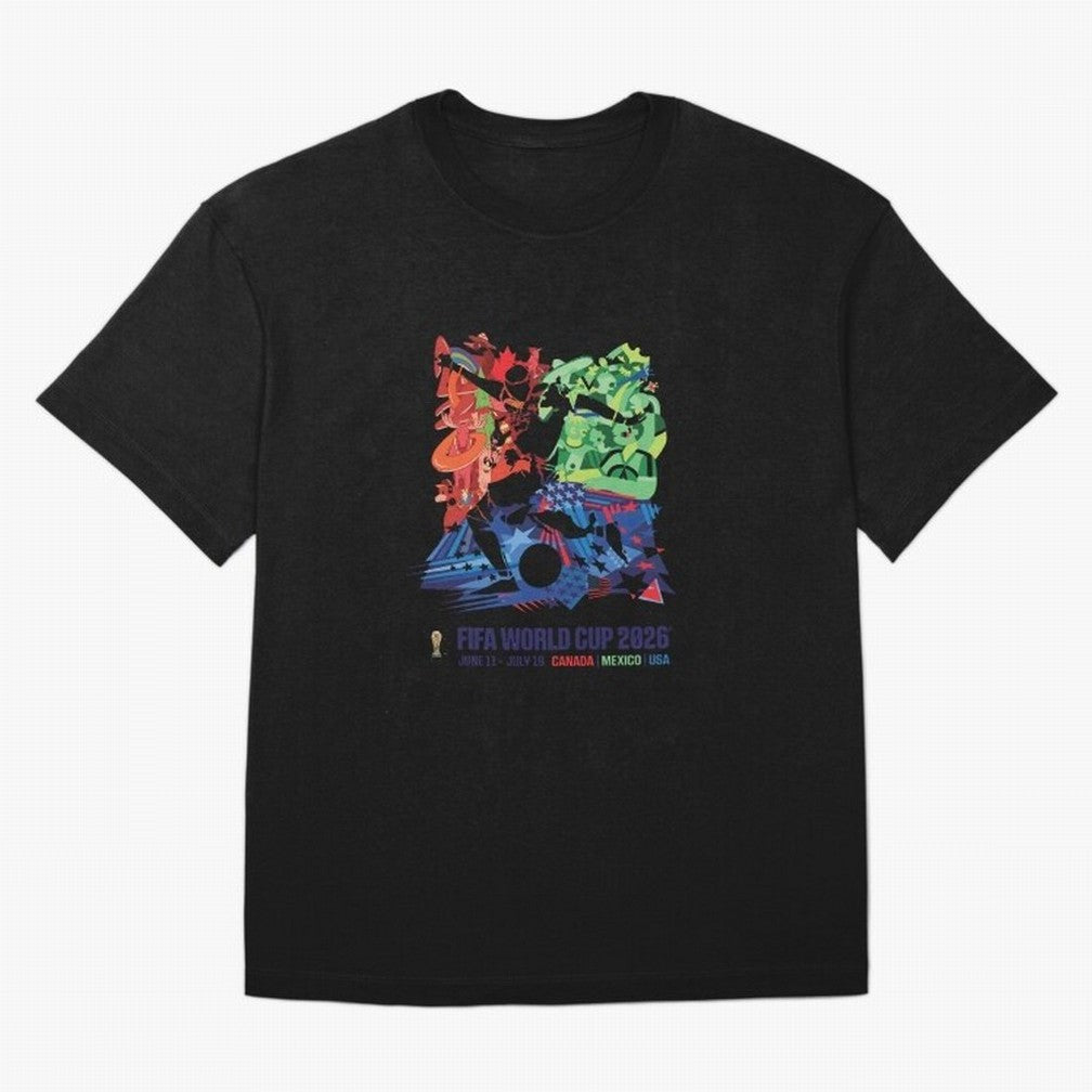 Host Nations Cultural Splash Art Oversized T-Shirt Cheer for the FIFA World Cup 2026 Group Stage Journey through Cristiano Ronaldo Highlights, England, France and Netherlands Pride, Stadium Chants, National Pride, Trophy Dreams and Unforgettable