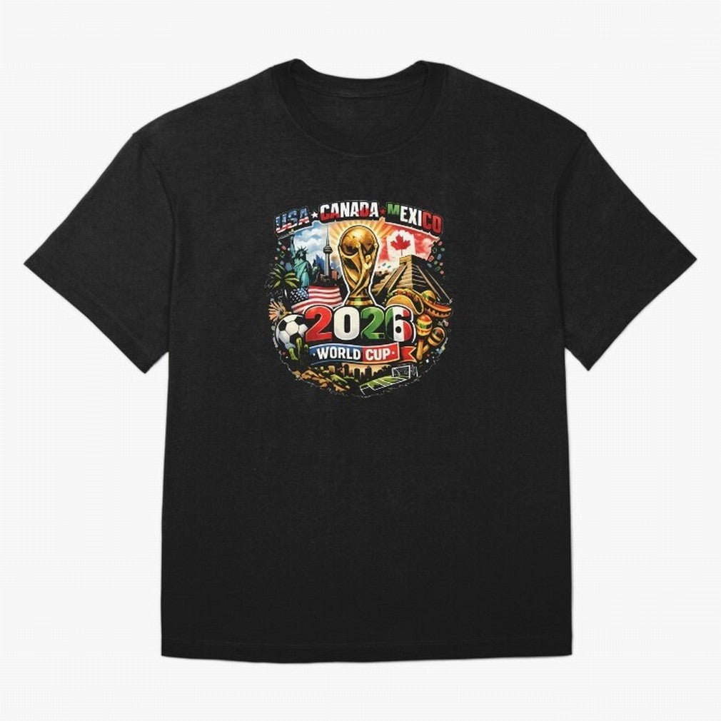 World Cup 2026 Funny Soccer Tournament 2026 T-Shirt_88656674 Oversized T-Shirt Carry FIFA World Cup 2026 Group Stage Spirit, Featuring Argentina, France and Brazil, Mbappe, Fan Favorite Moments, National Team Passion, Big Match Drama and Soccer