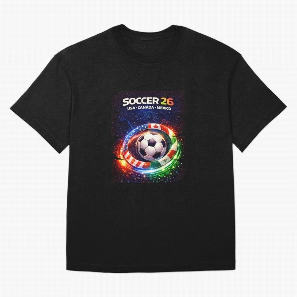 North America Soccer 2026 Soccer 26 Usa Canada Mexico Fan United 2026 Soccer Oversized T-Shirt Honor Champions and Dreams in FIFA World Cup 2026 USA Canada Mexico Capturing Cristiano Ronaldo, Brazil Energy, Classic Soccer Heritage, Championship