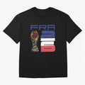 France World Cup 2026 Soccer - FRA 26 Blue White Red Oversized T-Shirt Bring International Match Energy to FIFA World Cup 2026 Group Stage Spirit, Connected to Netherlands, Messi and Cristiano Ronaldo, Worldwide Fan Energy, Dramatic Goals, Stadium