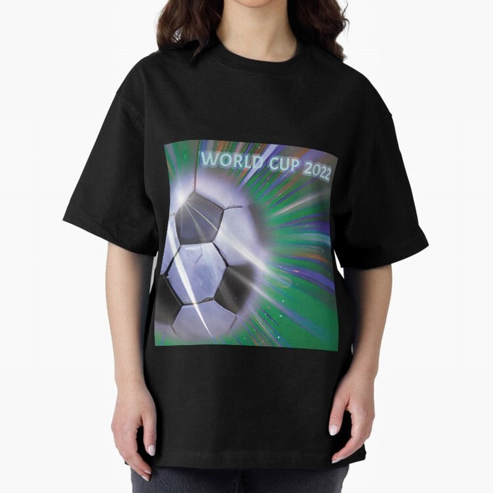 World Cup 2022 Oversized T-Shirt Feel International Energy from FIFA World Cup 2026 USA Canada Mexico Spirit, Centered on Portugal, Spain and Germany, Messi, CR7 and Mbappe, Game Day Rituals, Football Legends, Country Pride and the Road to the