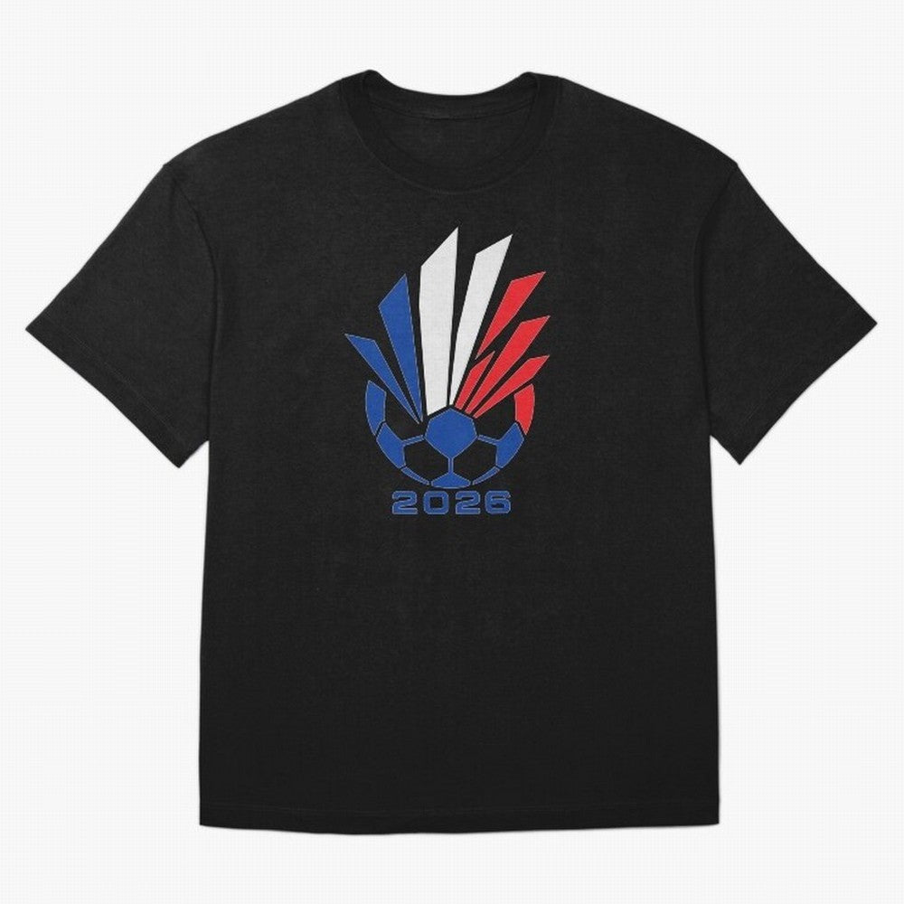 France Soccer 2026 Tricolor Burst Emblem Oversized T-Shirt Celebrate FIFA World Cup 2026 USA Canada Mexico Featuring Haaland, England Energy, Tournament Hype, Historic Matchups, Family Viewing Parties and Global Sports Pride; Created for Match Day