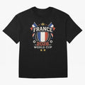 France World Cup 2026 Football Heritage - Les Bleus Crest Oversized T-Shirt Enjoy FIFA World Cup 2026 USA Canada Mexico Spirit, Connected to Portugal, CR7 and Messi, Vintage Soccer Flavor, Modern Football Stars, National Flags and Final Night
