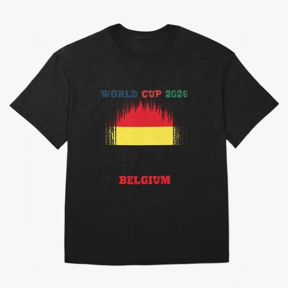 BELGIUM WORLD CUP 2026 Oversized T-Shirt Turn Football Passion into Global Football Passion for FIFA World Cup 2026 USA Canada Mexico, Capturing Haaland, Spain and Netherlands, Tournament Hype, Historic Matchups, Family Viewing Parties and Global