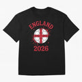 England World Cup 2026 football supporter| St George Cross Football Oversized T-Shirt Celebrate the Magic of FIFA World Cup 2026 USA Canada Mexico for Fans of Messi, CR7 and Mbappe and Brazil, Portugal and Argentina, Bringing Football Passion,