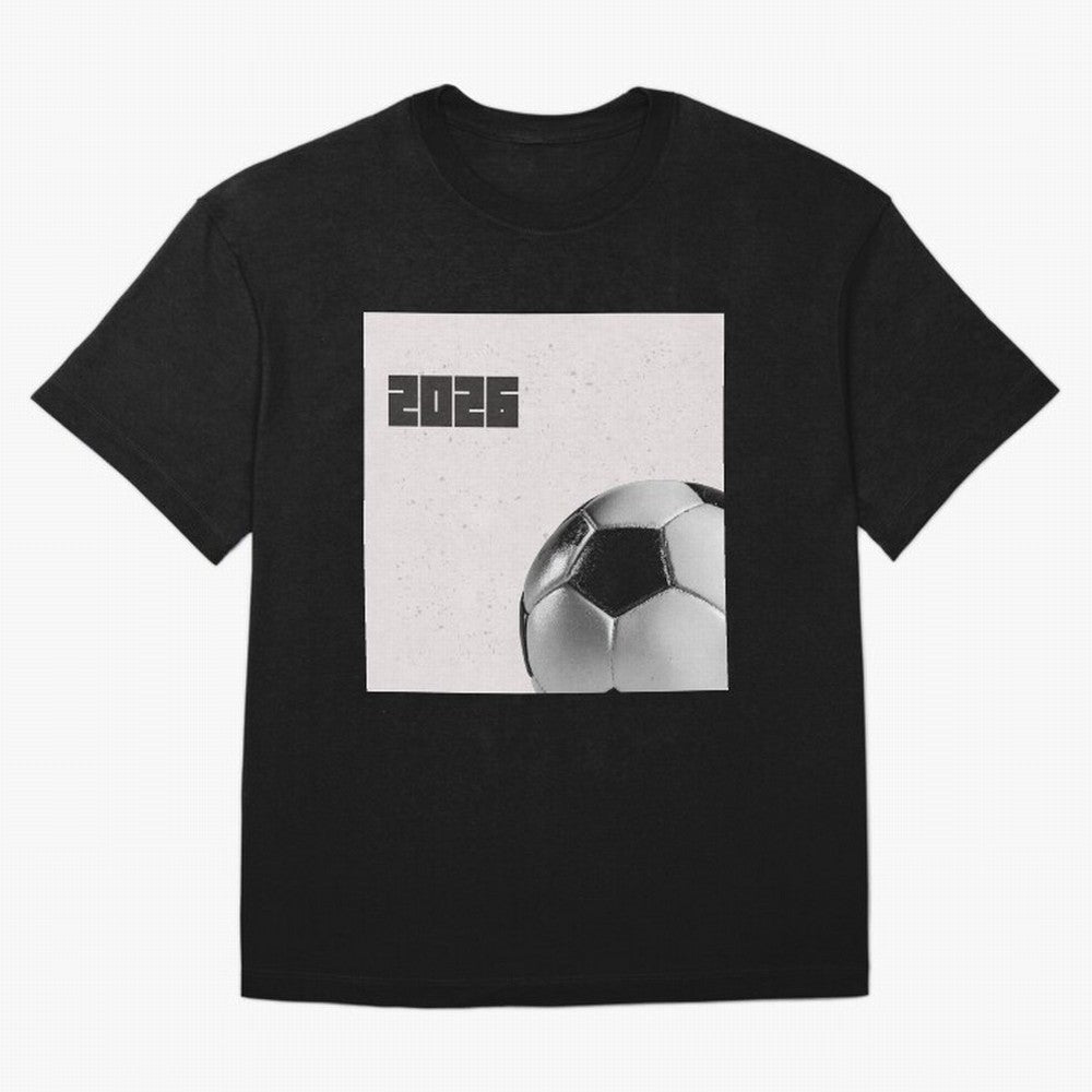 2026 world cup soccer ball football fan design Oversized T-Shirt Elevate FIFA World Cup 2026 USA Canada Mexico Spirit, Centered on Argentina, France and Brazil, Haaland, Tournament Hype, Historic Matchups, Family Viewing Parties and Global Sports
