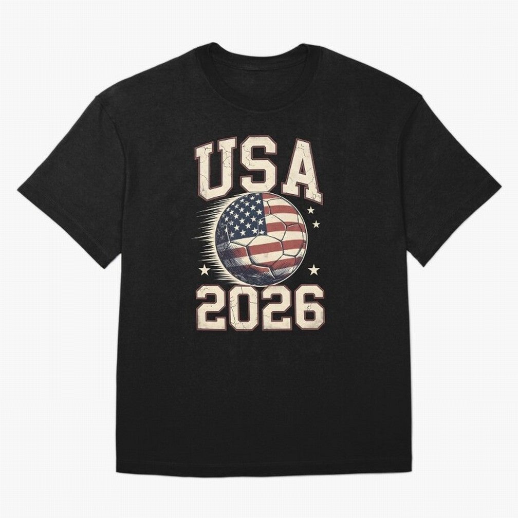 USA 2026 World Cup Soccer Oversized T-Shirt Honor Match Day Hype around FIFA World Cup 2026 USA Canada Mexico, CR7, France, Retro Football Energy, Iconic Rivalries, Trophy Chase Drama and Stadium Atmosphere; Perfect for Fans, Collectors, Family